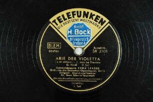 Arie der Violetta : ('s ist seltsam...) : aus: La Traviata; 2. Teil / G. Verdi