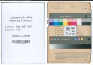 Entnazifizierung Ludwig Stocks , geb. 04.01.1905 (Postrat)