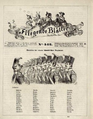 "Verlesen bei einem schwäbischen Regiment"