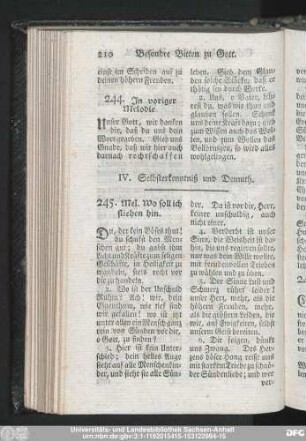 IV. Selbsterkenntniß und Demuth.