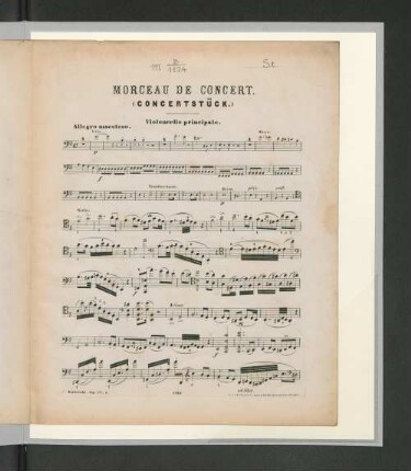 Morceau De Concert. (Concertstück.) Violoncello principale.