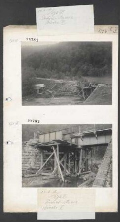 Bahnhofsausbau in Predeal (Grenze Siebenbürgen - Rumänien): Brücke Nr. V an der Strecke Predeal - Azuga, Gesamtansicht