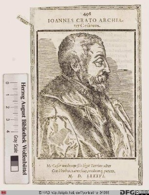 Bildnis Johannes Crato (1567 von Crafftheim) (eig. J. Krafft)