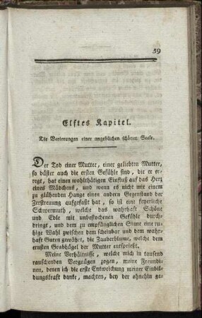 Elftes Kapitel. Die Verirrungen einer angeblichen schönen Seele.