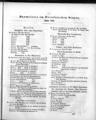 1844: Notizblatt des Architekten-Vereins zu Berlin