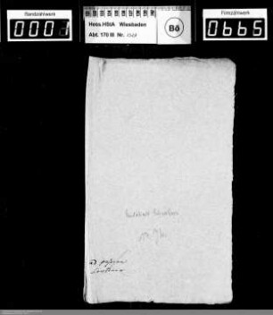 . Undatierte Schreiben des 17. Jahrhunderts: Band 2