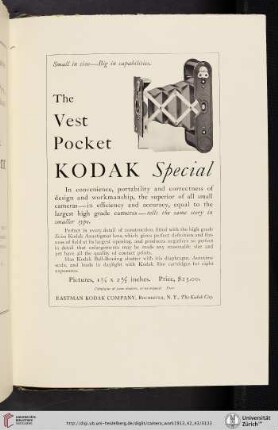 Eastman Kodak Company [Vest Pocket Kodak Special Camera]