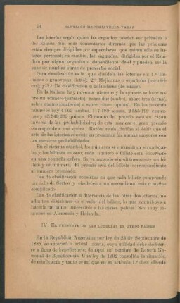 IV - El presente de las loterías en otros países