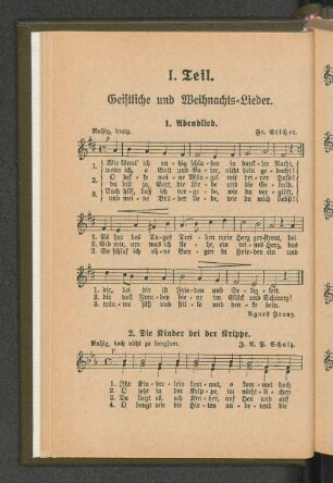 Geistliche und Weihnachts-Lieder.