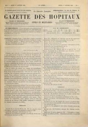 La Lancette française. 1891 = Année 64