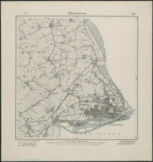 Meßtischblatt 1018 : Wilhelmshaven, 1917 : Wilhelmshaven. - Aufn. 1891, hrsg. 1892. - 1:25000. - [Berlin]: Reichsamt für Landesaufnahme, 1917. - 1 Kt.