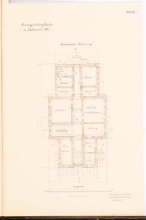 Amtsgericht, Seehausen: Grundriss EG