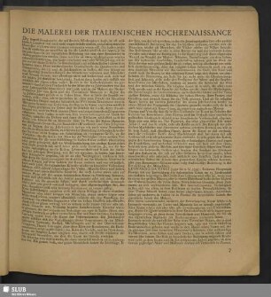 Die Malerei Der Italienischen Hochrenaissance
