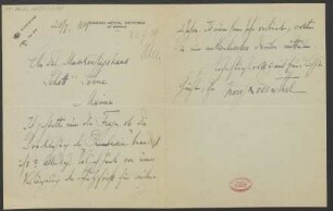 Brief an B. Schott's Söhne : 20.07.1929
