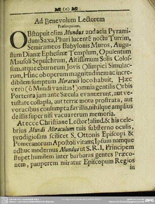 Ad Benevolum Lectorem