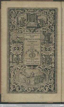 Benedicti Carpzov. JC. Opus Definitionum Forensium Ad Constitution. Electoral. Saxon.