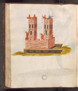 Hölle (Burg mit 2 Türmen, von Narren erstürmt)