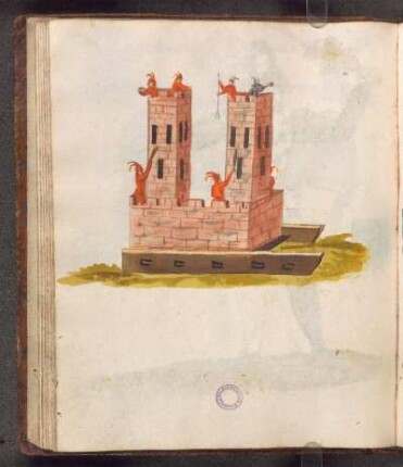 Hölle (Burg mit 2 Türmen, von Narren erstürmt)