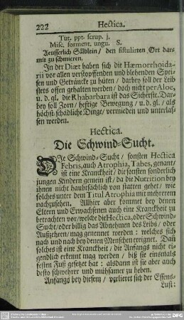 Hectica. Die Schwind-Sucht