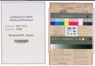 Entnazifizierung Johann Brueckerhoff , geb. 12.08.1890 (Bergmann)