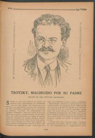 Trotzky, maldecido por su padre : Relato de una patética entrevista