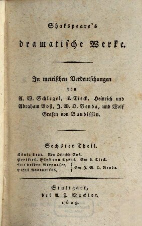 Dramatische Werke, Bd. 6