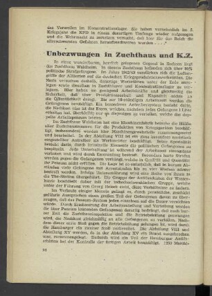 Unbezwungen in Zuchthaus und K.Z.