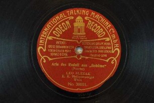 Arie des Rudolf aus "Bohême" / (Puccini)