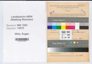 Entnazifizierung Eugen Wirtz, geb. 18.02.1920 (Kaufm.Angest.)