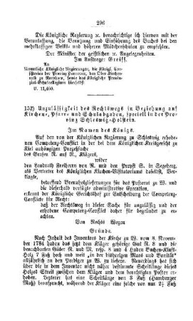Unzulässigkeit des Rechtswegs in Beziehung auf Kirchen-, Pfarr- und Schulabgaben, speciell in der Provinz Schleswig-Holstein : [IV. Elementarschulwesen]