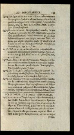 Scriptores Historiae Universalis