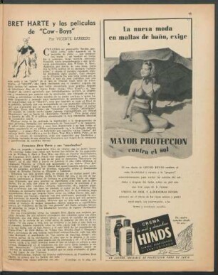 Bret Harte y las películas de "Cow-Boys"