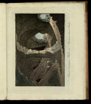 Tab. V. Inneres der großen Höhle von Alcantara ohnweit Lissabon