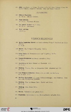 Verschiedenes (Nr. 438-461)