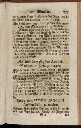 Zwey und dreyßigstes Capitel. Quitten-Wein zu machen.
