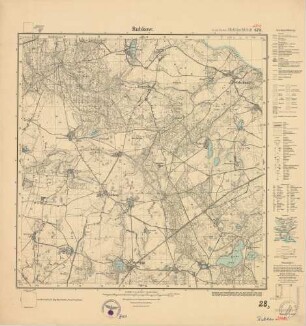 2048 (alte Nr.: 679) Rubkow, Meßtischblatt (4cm - Karte)