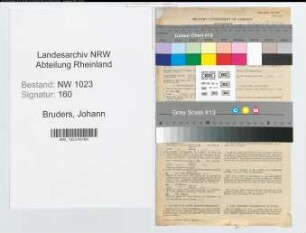Entnazifizierung Johann Bruders , geb. 03.07.1892 (Polizeibeamter)