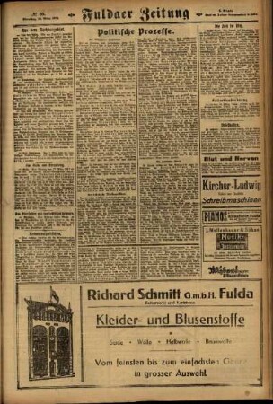 Zweite Ausgabe vom Dienstag, den 18. März 1924.