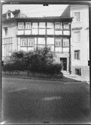 Meißen-Altstadt, Schloßberg 3. Wohnhaus (um 1600). Straßenfront