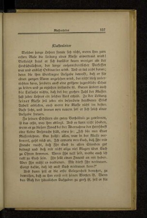 Klassenleiter