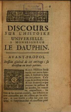 Discours sur l'Histoire universelle : Continuation