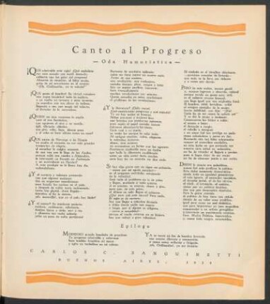 Canto al Progreso : Oda humorística