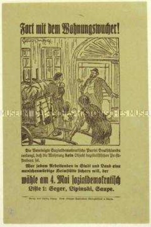 Aufruf der Vereinigten SPD zur Reichstagswahl am 4. Mai 1924