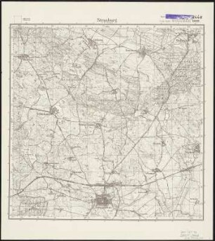 Meßtischblatt 1052 : Strasburg in der Uckermark, 1932 : Strasburg in der Uckermark. - Hrsg. 1884. - 1:25000. - [Berlin]: Reichsamt für Landesaufnahme, 1932. - 1 Kt.