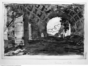 Skizzenalbum Band 2Albano / Castel Gandolfo, Villa des Domitian, Kryptoportikus - Album Giani (II)