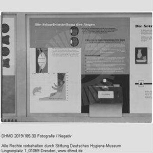 Nationale Hygiene-Ausstellung - Raum 9 - "Die Scharfeinstellung des Auges"
