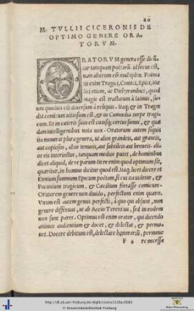 Marci Tullii Ciceronis De Optimo Genere Oratorum