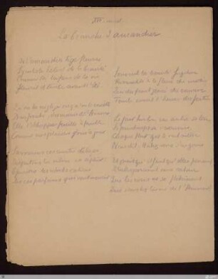 XVI. La branche d'amandier