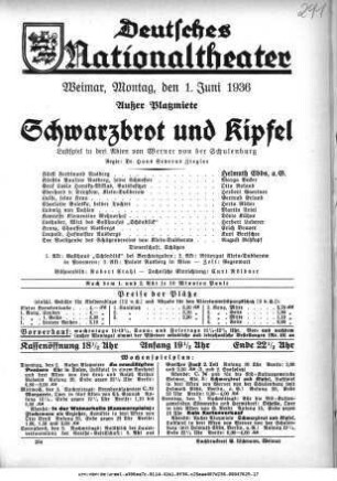 Schwarzbrot und Kipfel