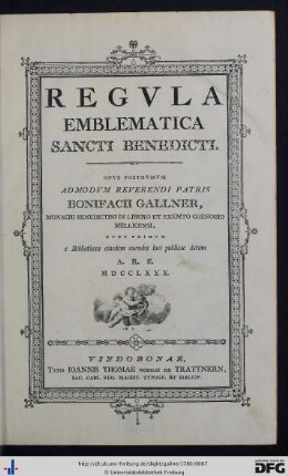 Regvla Emblematica Sancti Benedicti